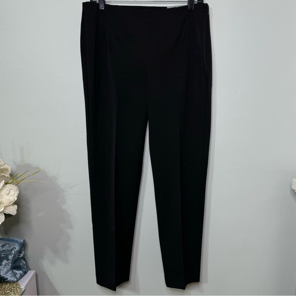 Talbots Bi-Stretch Straight Leg Pant Black Dress Pants 8 Petite 8P NWT - Picture 2 of 10